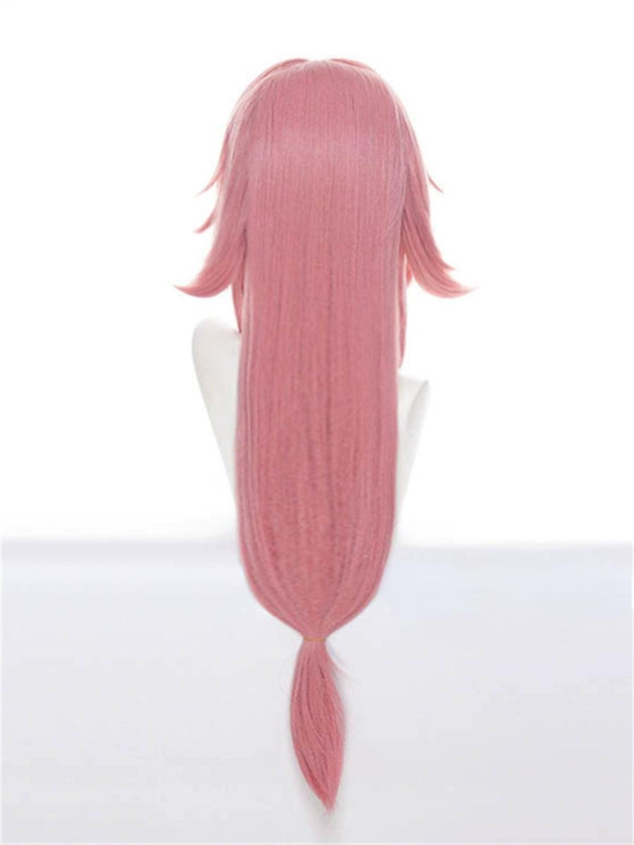 "Genshin Impact" Yae Miko COS wigs - styling style, no need to trim, long pink and purple hair, high temperature silk