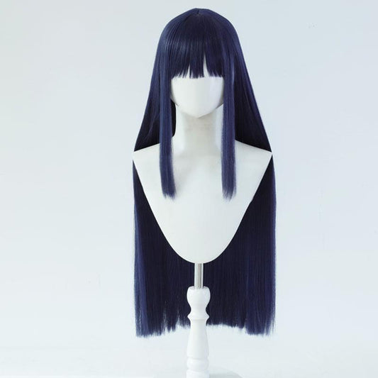 "Naruto" Hinata Hyuga COS wig - styling style, no trimming required, light blue long hair, high temperature silk