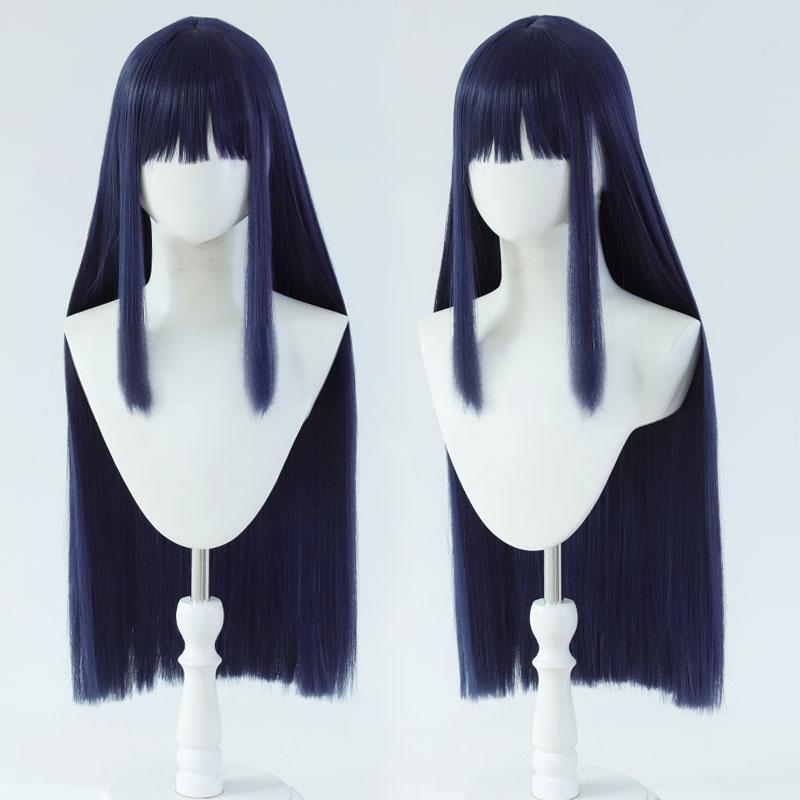 "Naruto" Hinata Hyuga COS wig - styling style, no trimming required, light blue long hair, high temperature silk