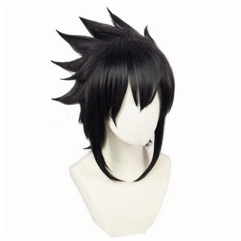 "Naruto" Uchiha Sasuke COS Wig - Styling style, no need to trim, black short hair, high temperature wire