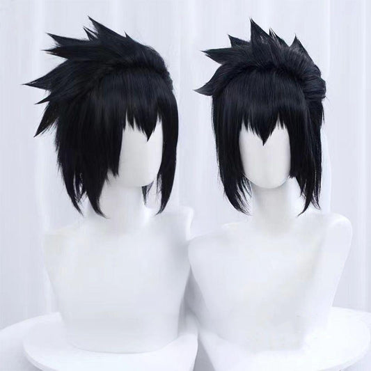 "Naruto" Uchiha Sasuke COS Wig - Styling style, no need to trim, black short hair, high temperature wire