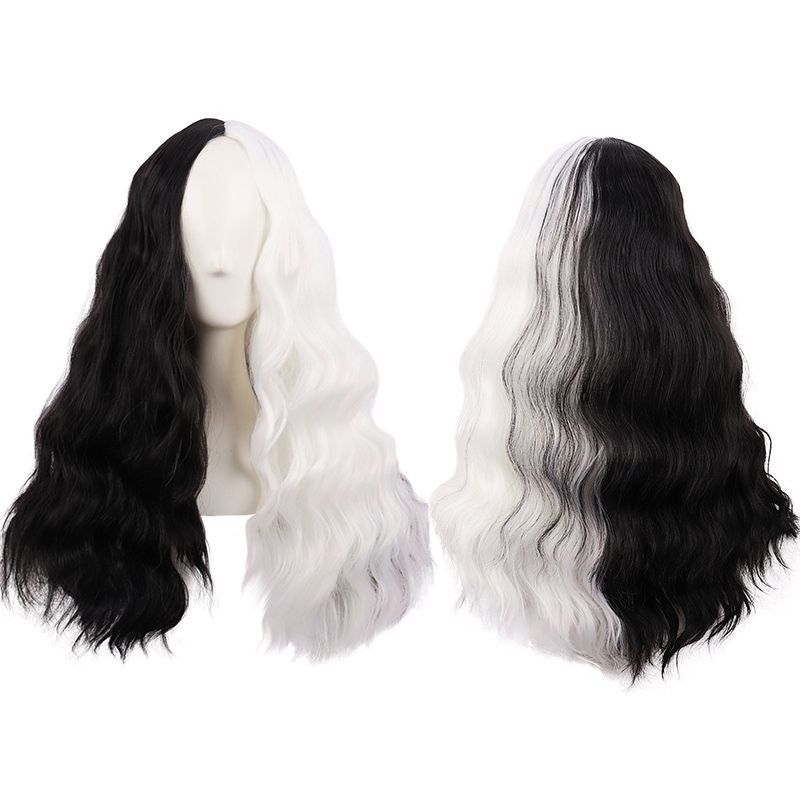 Cruella Black n White Wig