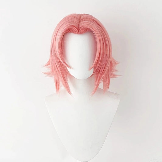 "Naruto" Haruno Sakura COS wig - styling style, no trimming required, pink short hair, high temperature wire