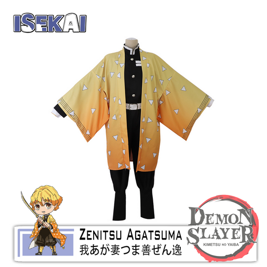 Zenitsu Agatsuma Cosplay Costume